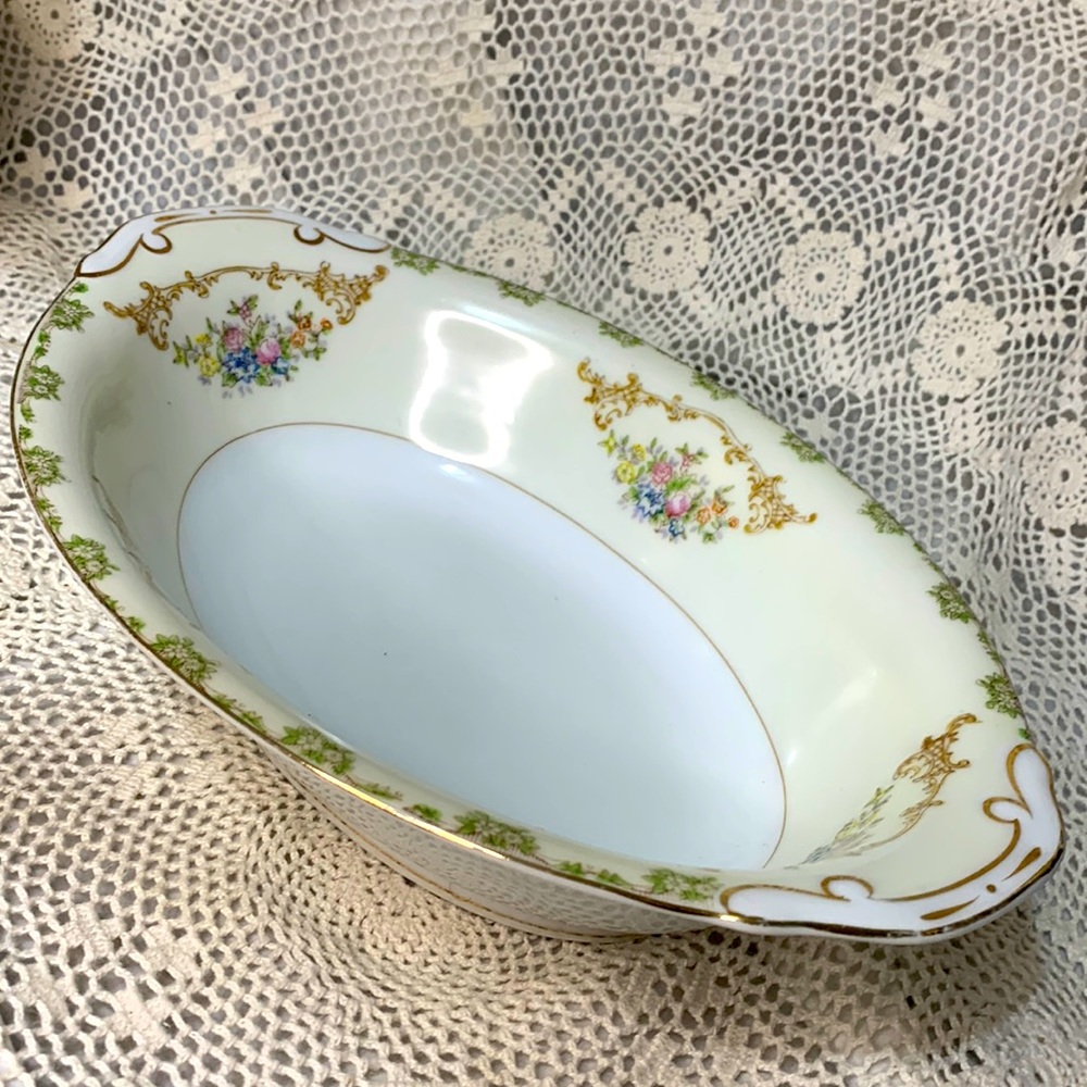 NATIONAL CHINA Vintage Oval Serving Bowl